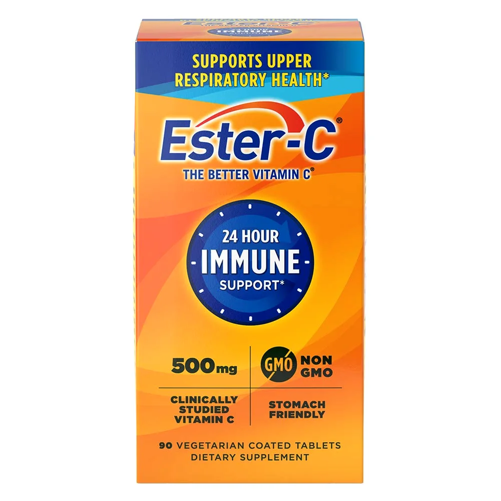Ester-C 500 mg 24 Hour Tablets, 90 tablets