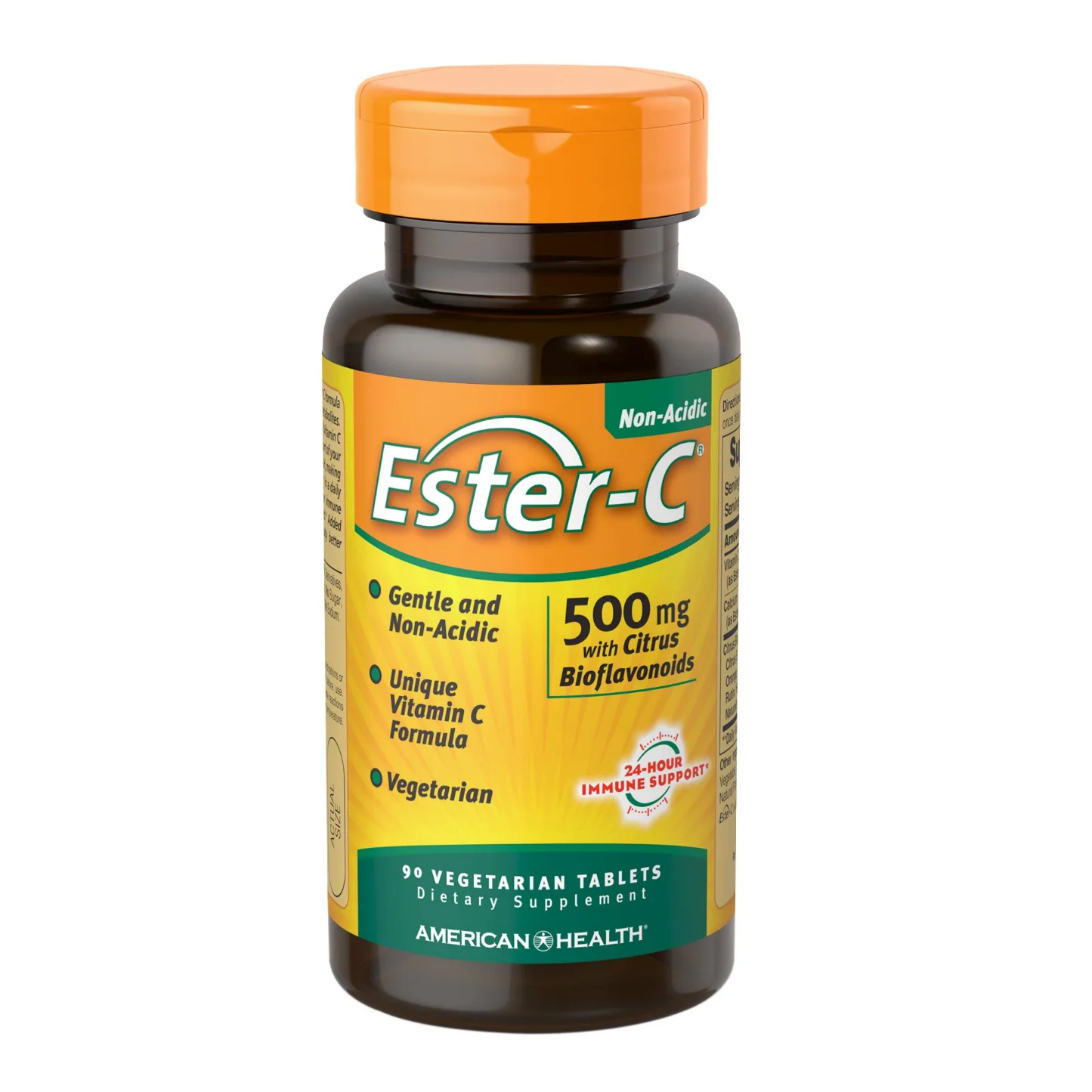 Ester-C 500 mg with Citrus Bioflavonoids Vegetarian Tablets, 90 tablets